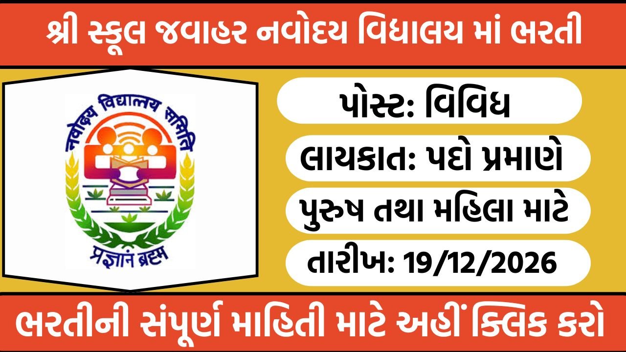 JNV Recruitment 2025